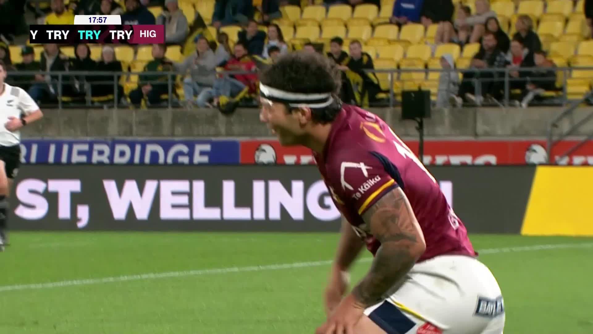 Jonah Lowe Try v Hurricanes | SRP 2025