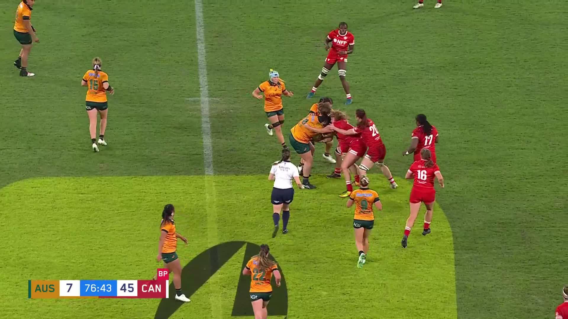 Charlotte Caslick's performance v Canada Women | Wallaroos 2024