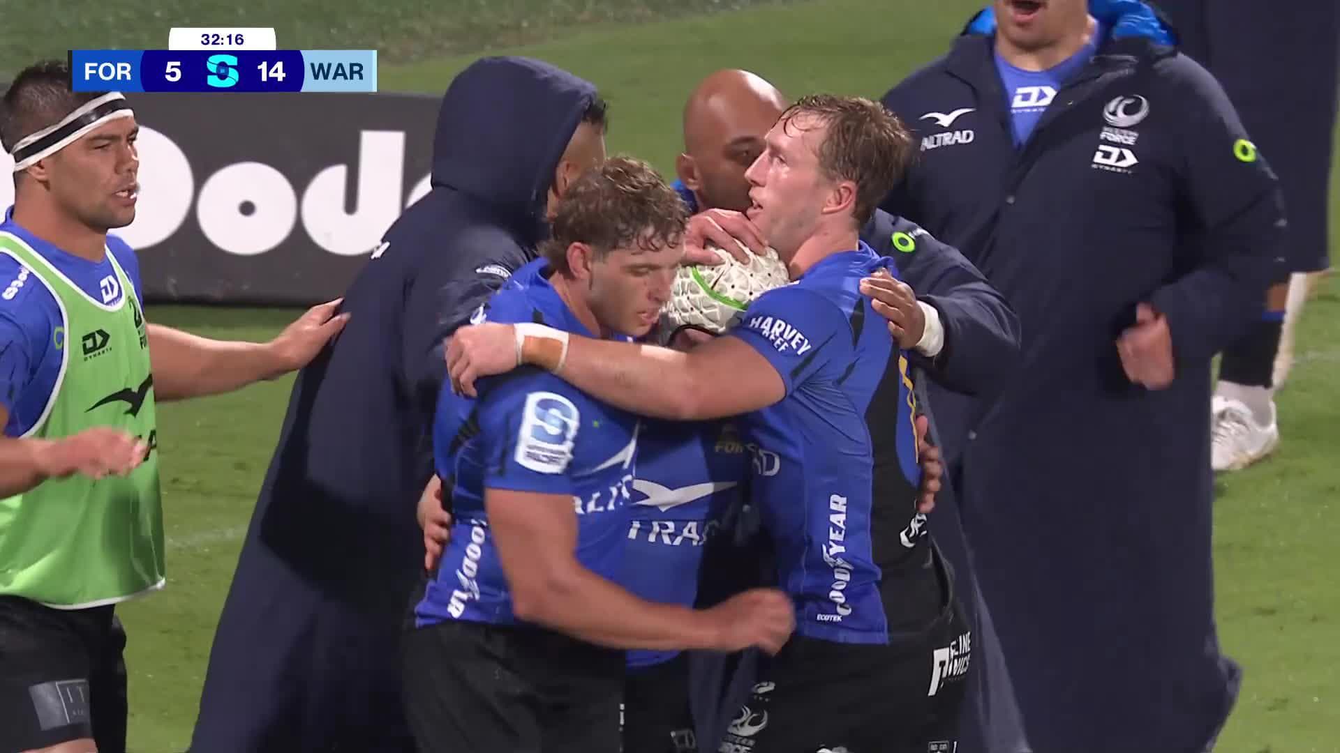 Mac Grealy Try v NSW Waratahs | SRP 2025