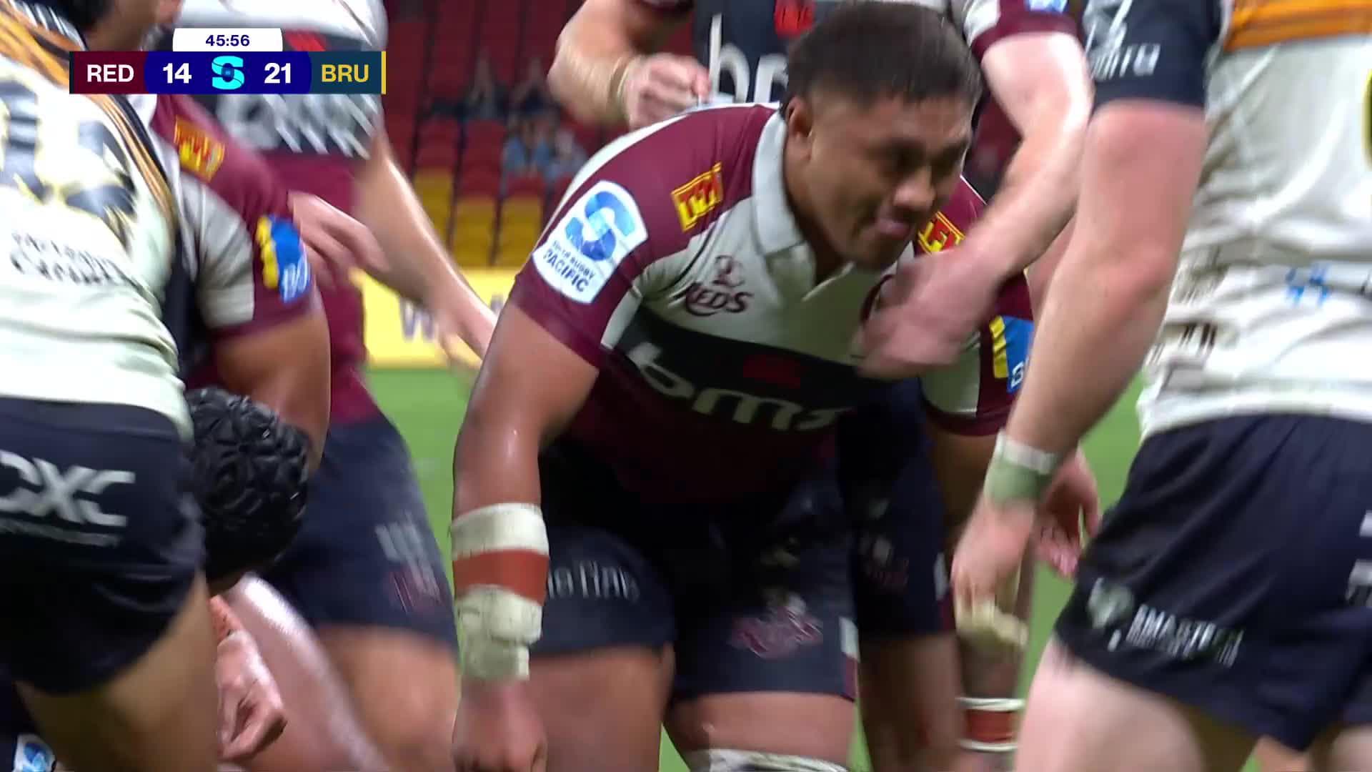 Richie Asiata Try v Brumbies | SRP 2025
