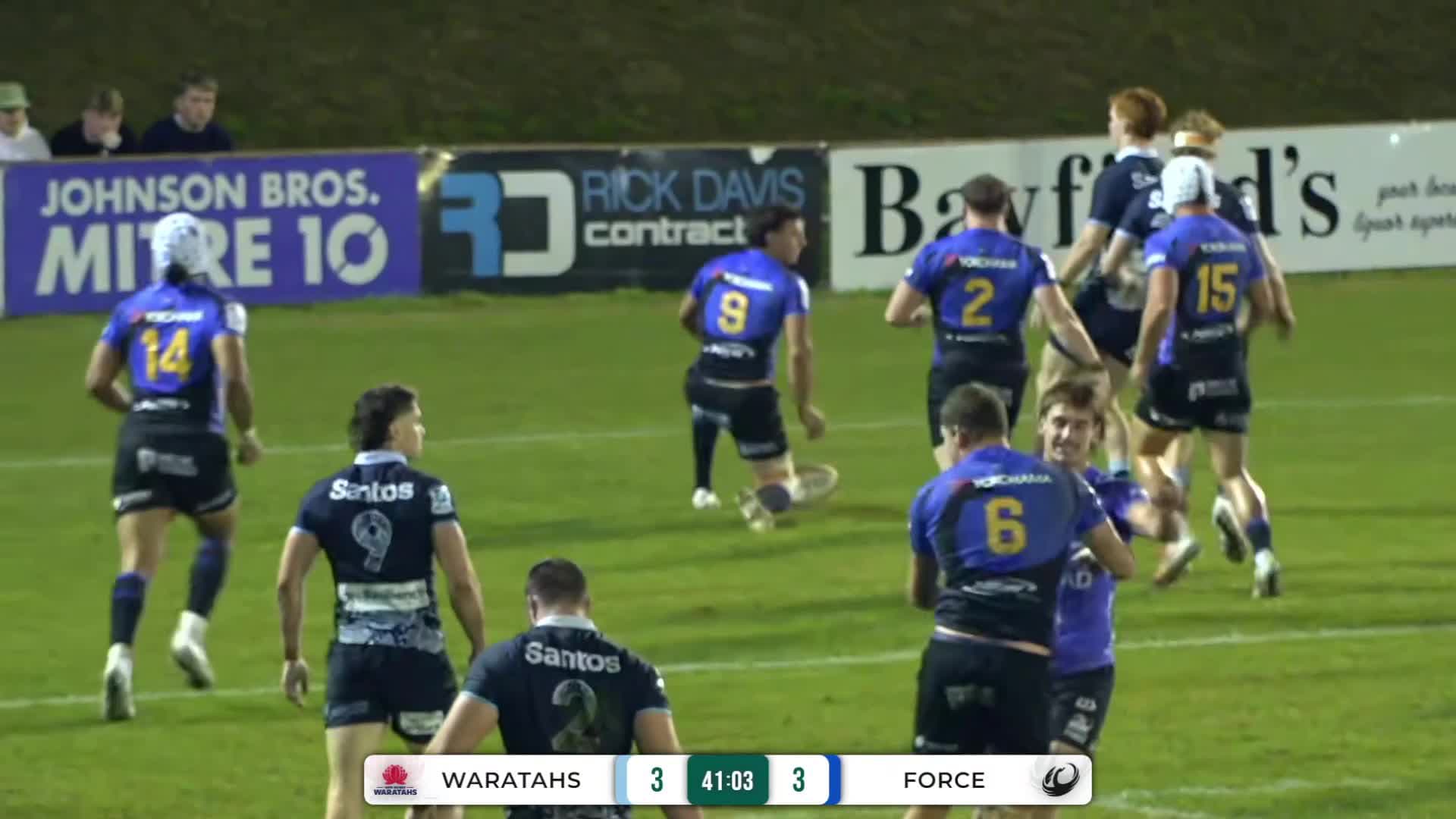 Henry Robertson Try v NSW Waratahs | SRP 2025