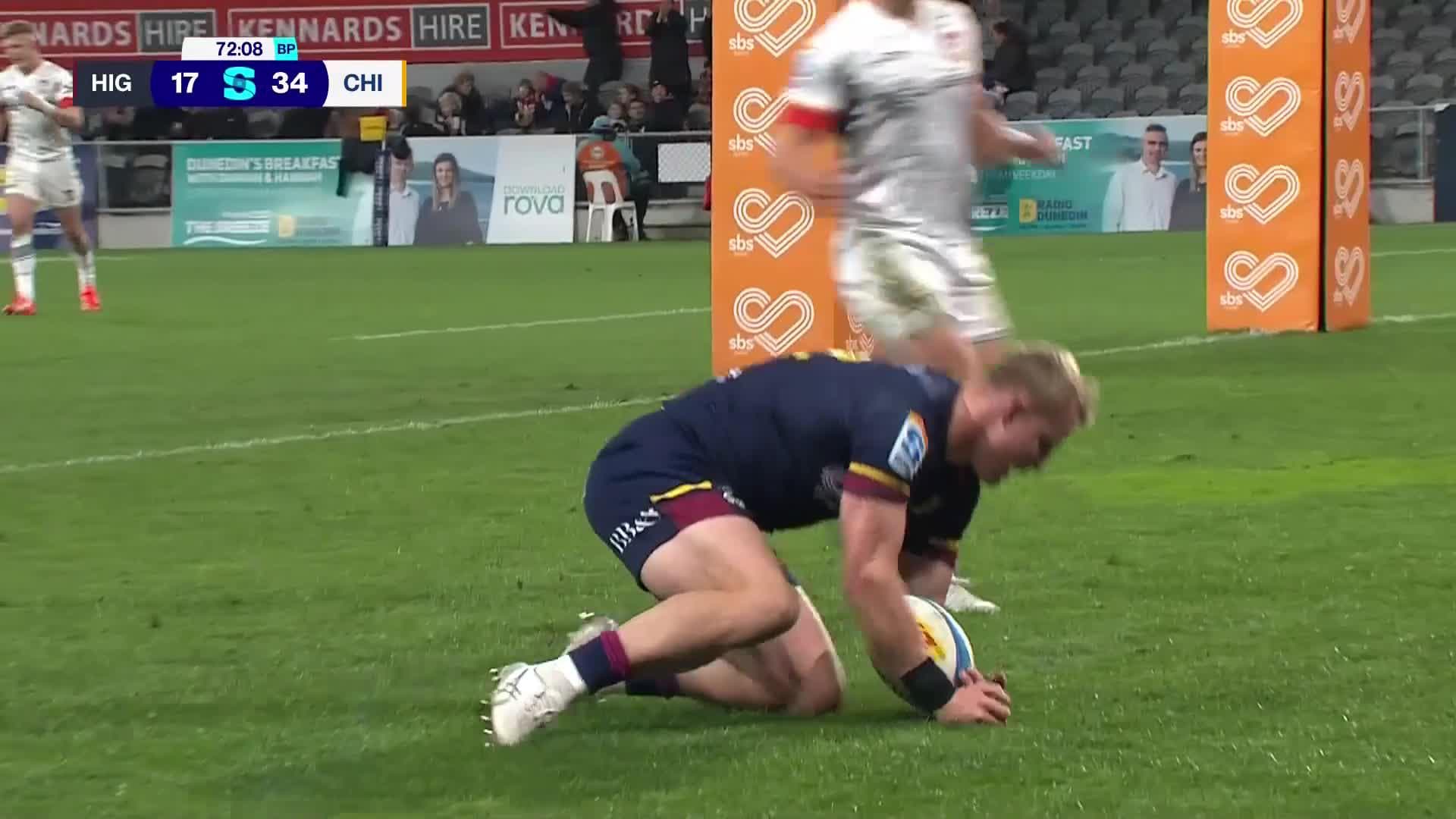 Sam Gilbert Try v Chiefs | SRP 2025