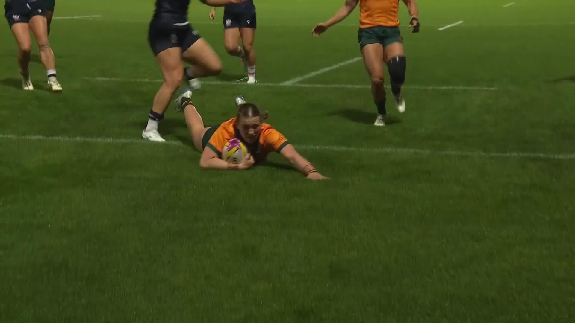 Caitlyn Halse's Highlights v USA Women | Wallaroos 2025