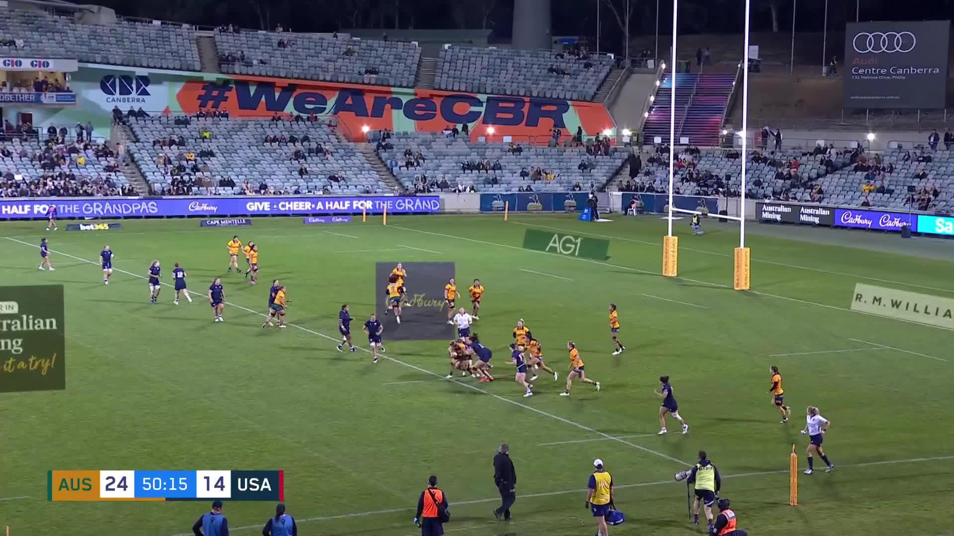 Ashley Marsters's Highlights v USA Women | Wallaroos 2024