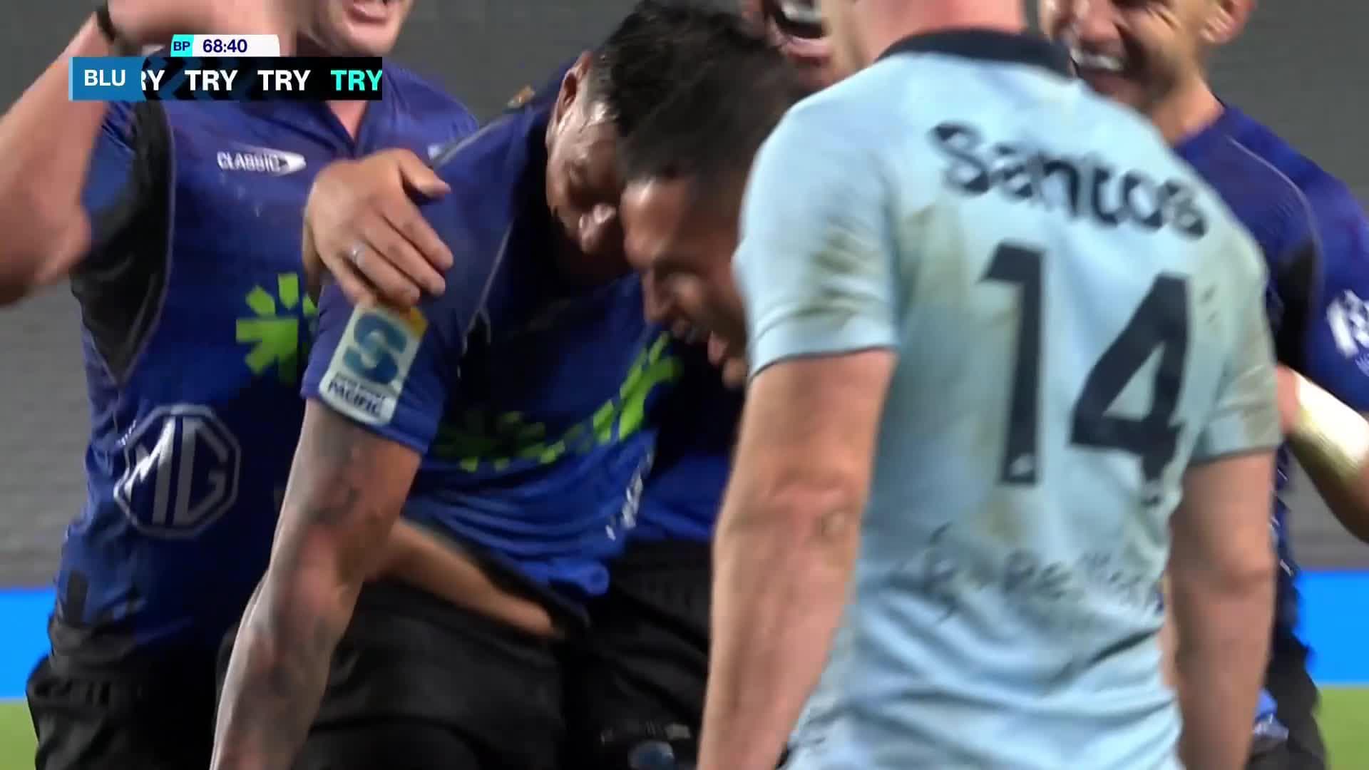 Rieko Ioane Try v NSW Waratahs | SRP 2025
