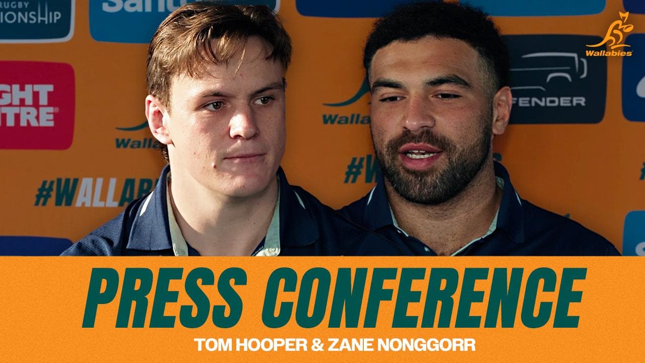 Tom Hooper and Zane Nonggorr speak ahead of Springboks Test