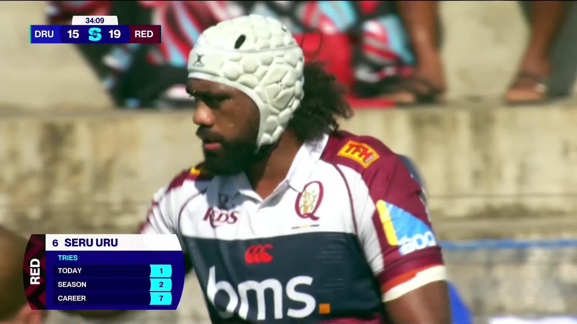 Seru Uru Try v Fijian Drua | SRP 2025