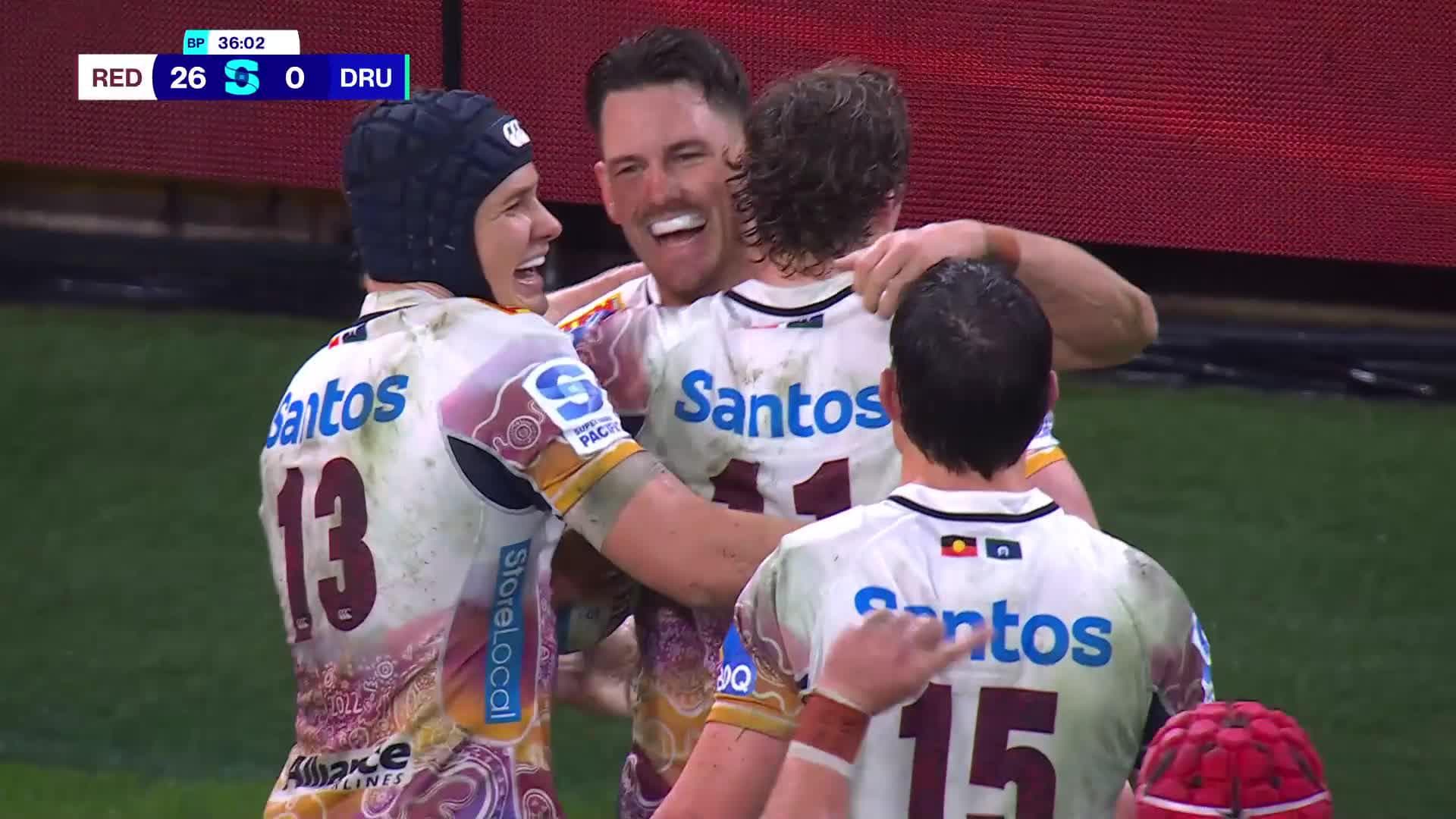 Lachie Anderson Try v Fijian Drua | SRP 2025