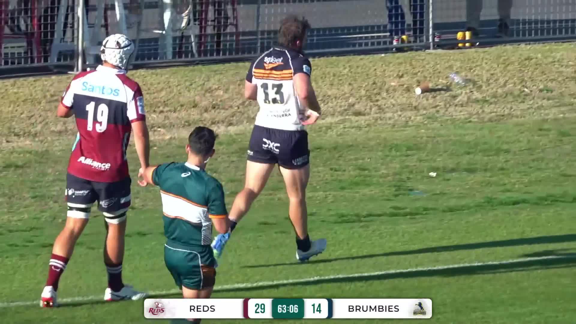 Hudson Creighton Try v Queensland Reds | SRP 2025