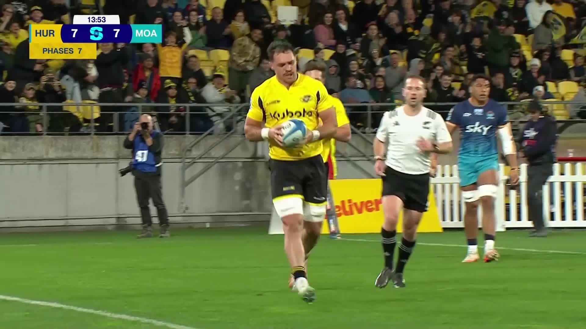 Devan Flanders Try v Moana Pasifika | SRP 2025
