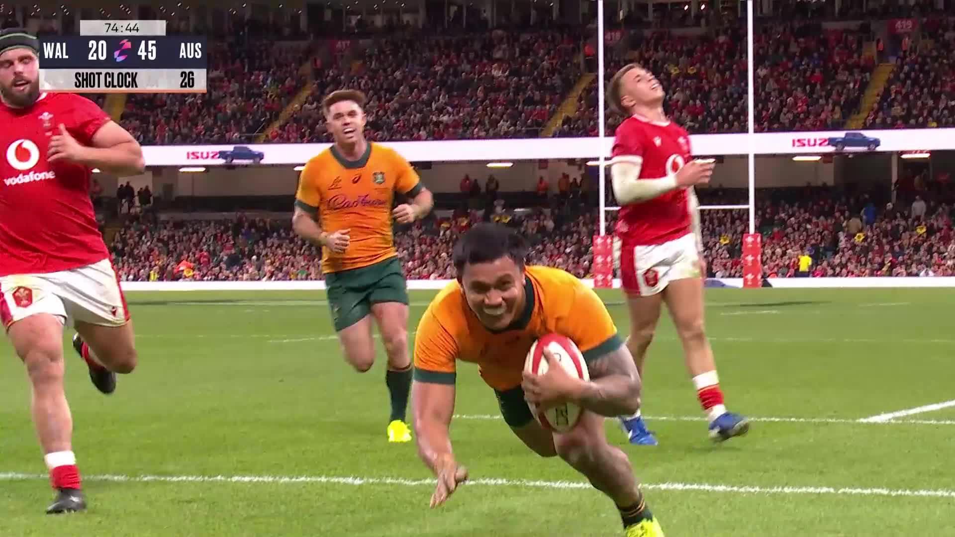 Tom Wright's Highlights v Wales Wallabies 2024