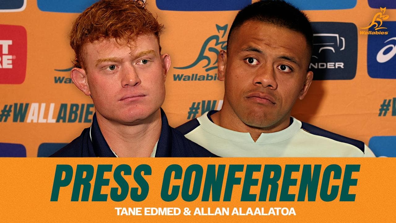 Allan Alaalatoa and Tane Edmed speak ahead of first All Blacks Test in Auckland
