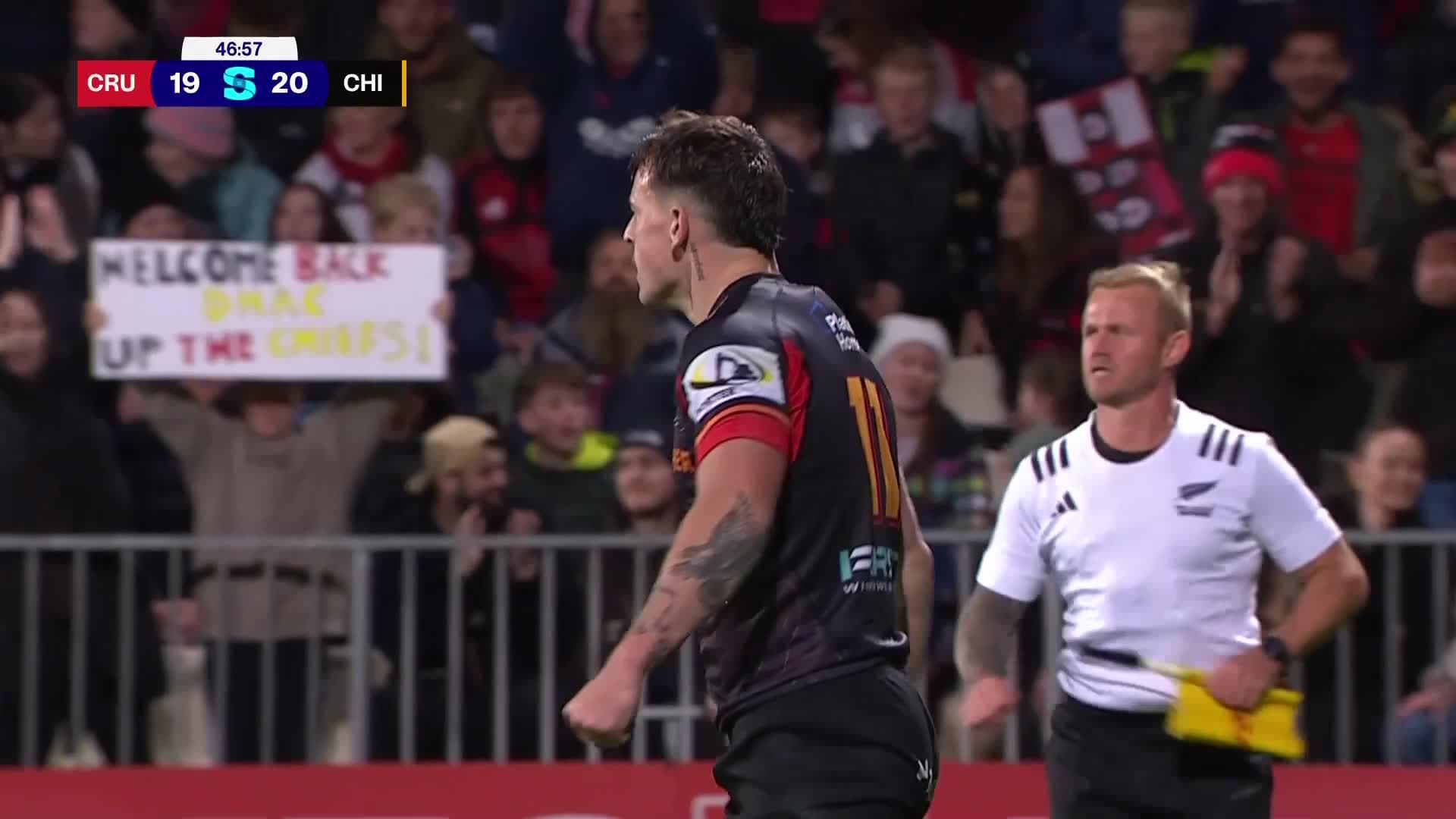 Leroy Carter Try v Crusaders | SRP 2025