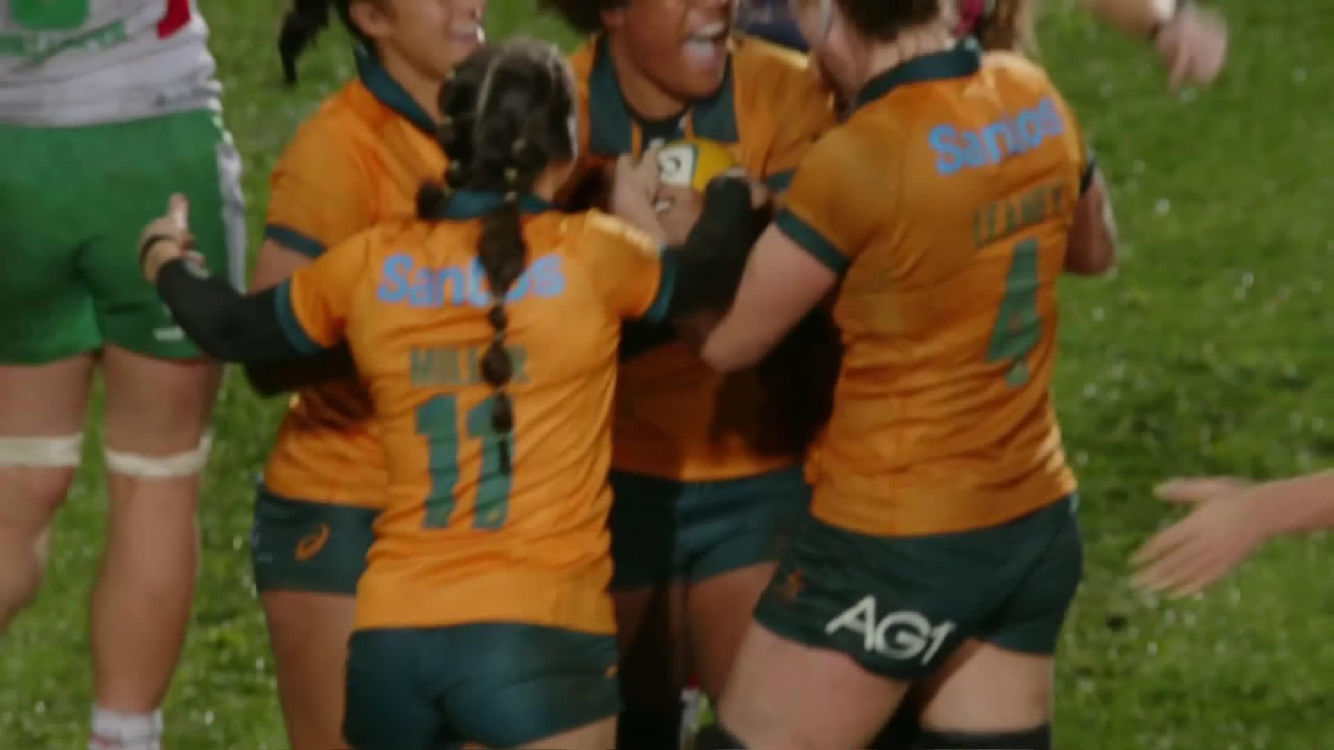 Tabua Tuinakauvadra with a Try vs Wales Women