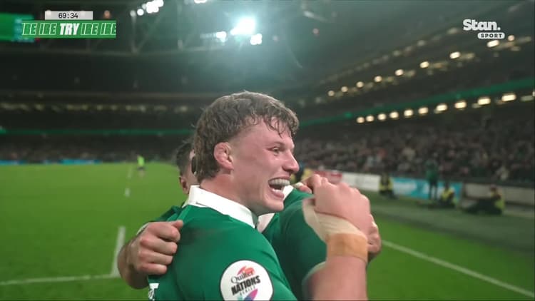 Caelan Doris with a Spectacular Try vs Australia