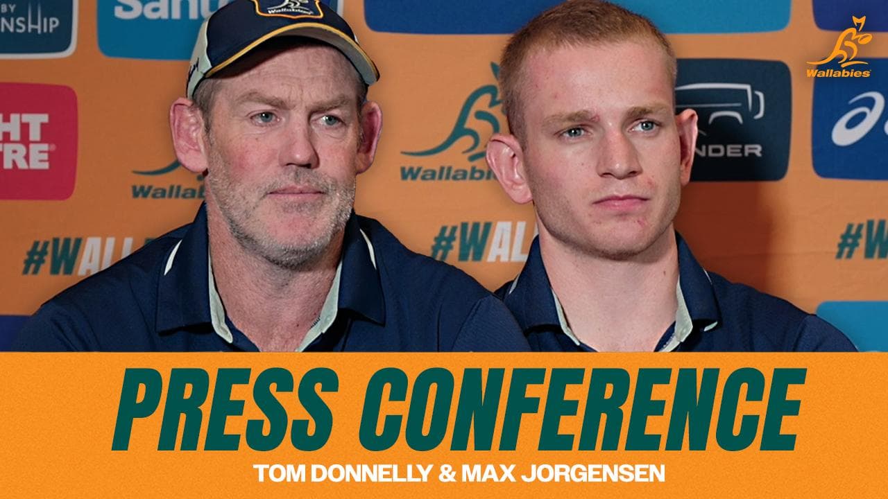 Max Jorgensen and Tom Donnelly speak ahead of first All Blacks Test in Auckland