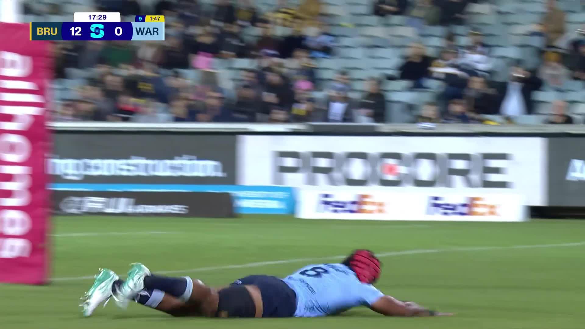 Langi Gleeson Try v Brumbies | SRP 2025