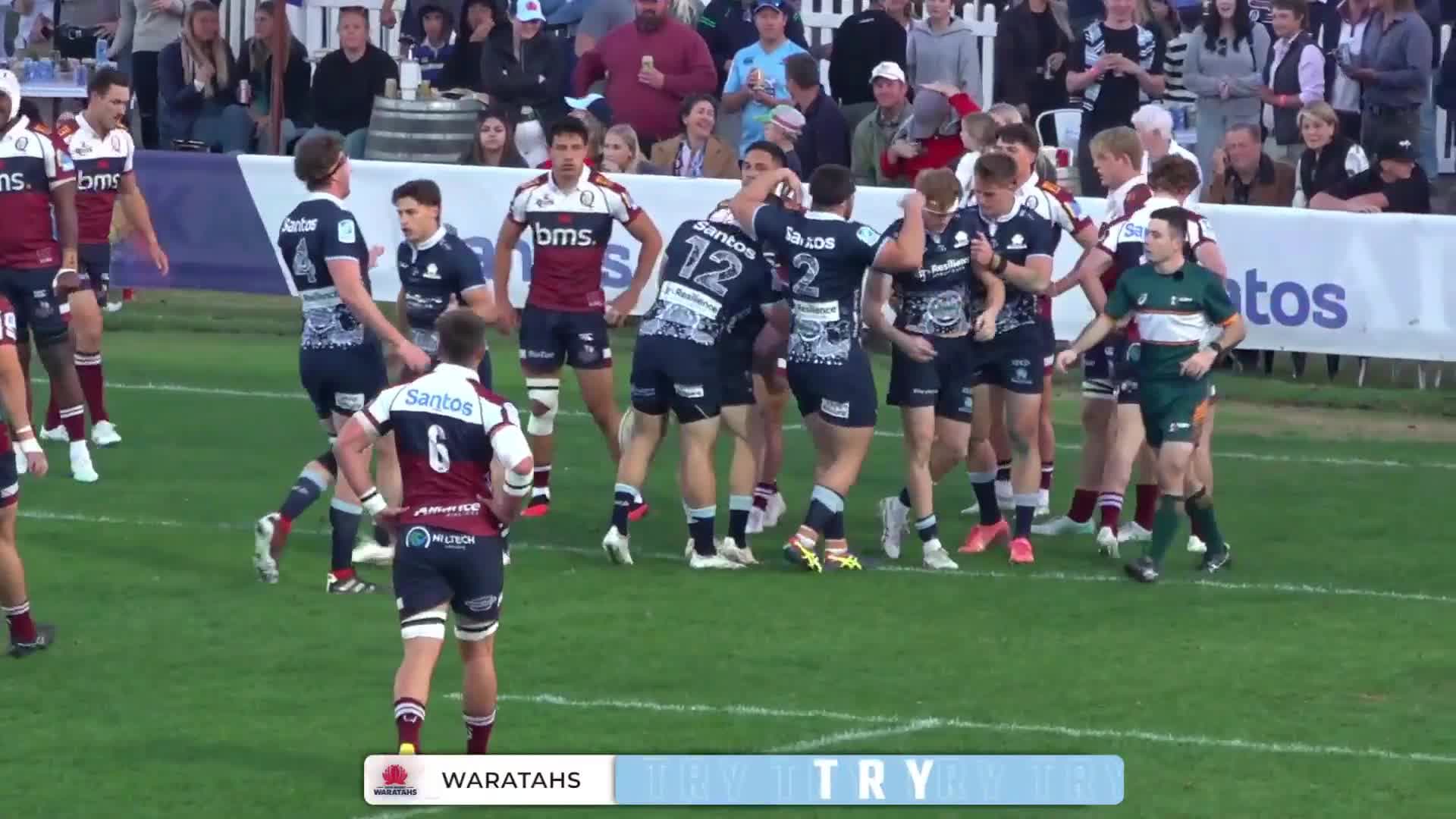 James Hendren Try v Queensland Reds | SRP 2025