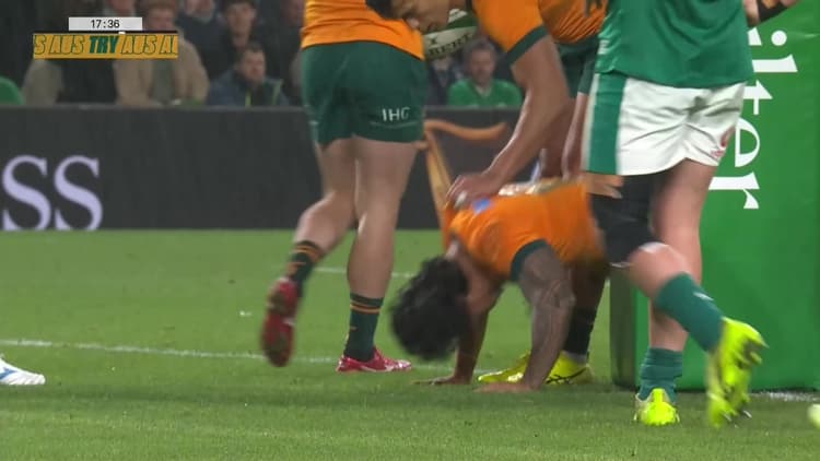 Try | Ikitau 17:30 | Wallabies vs Ireland