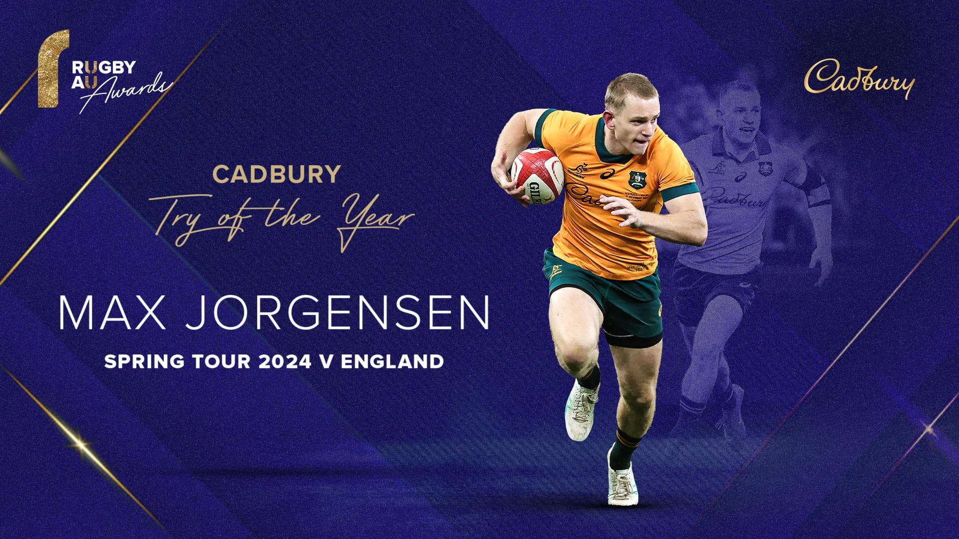 Max Jorgensen wins the Cadbury Try Of The Year