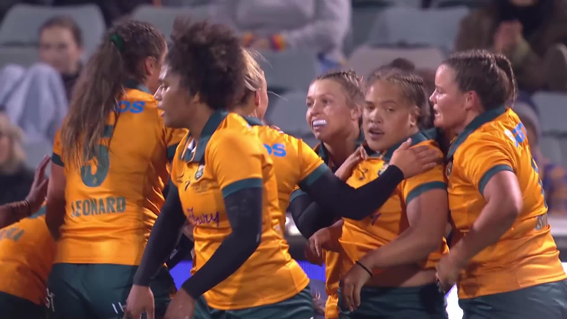 Ashley Marsters with a Try vs USA Women