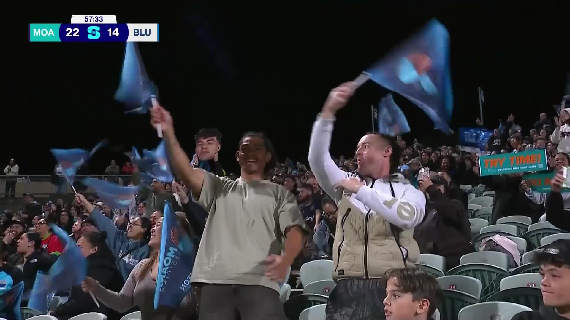 Kyren Taumoefolau Try v Blues | SRP 2025