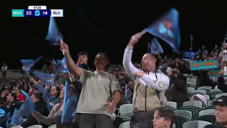Kyren Taumoefolau Try v Blues | SRP 2025