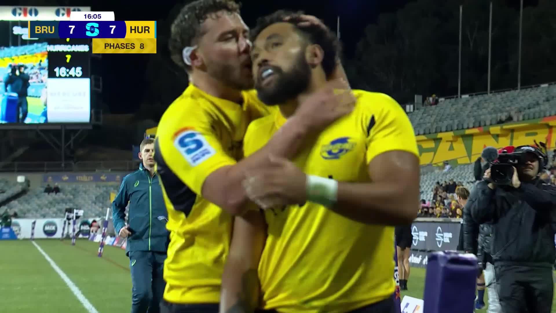 Fehi Fineanganofo Try v Brumbies | SRP 2025