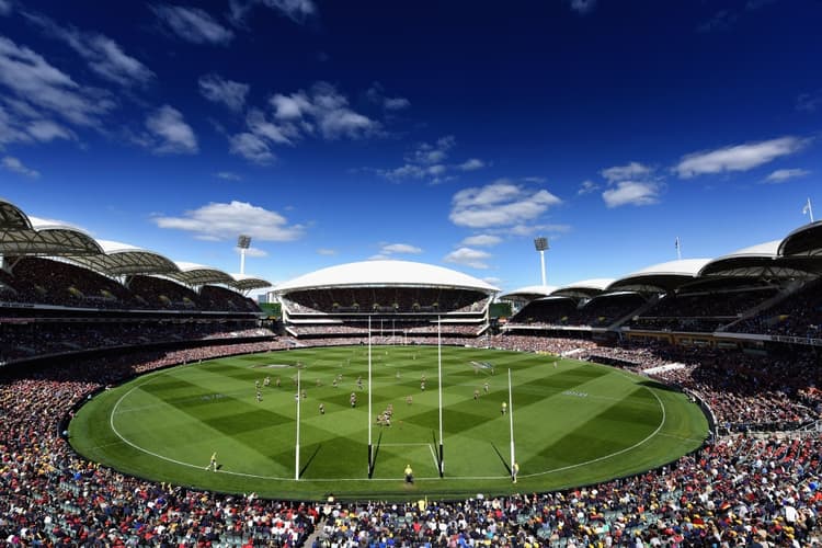 Adelaide Oval hosts the Lions, but once hosted them playing Aussie Rules. Photo: Getty Images