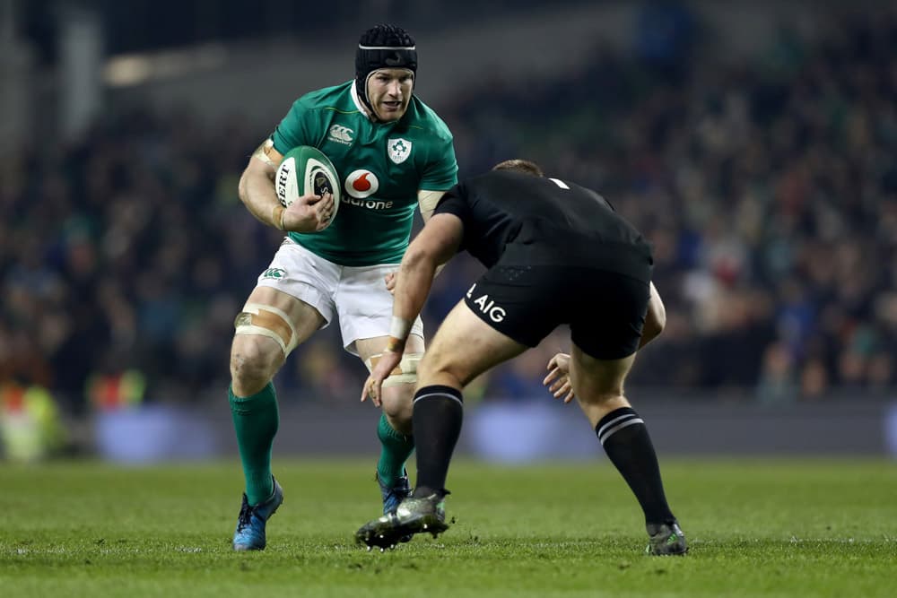 Ireland's Sean O'Brien has been forced to sit out training late in the week. Photo: Getty Images 