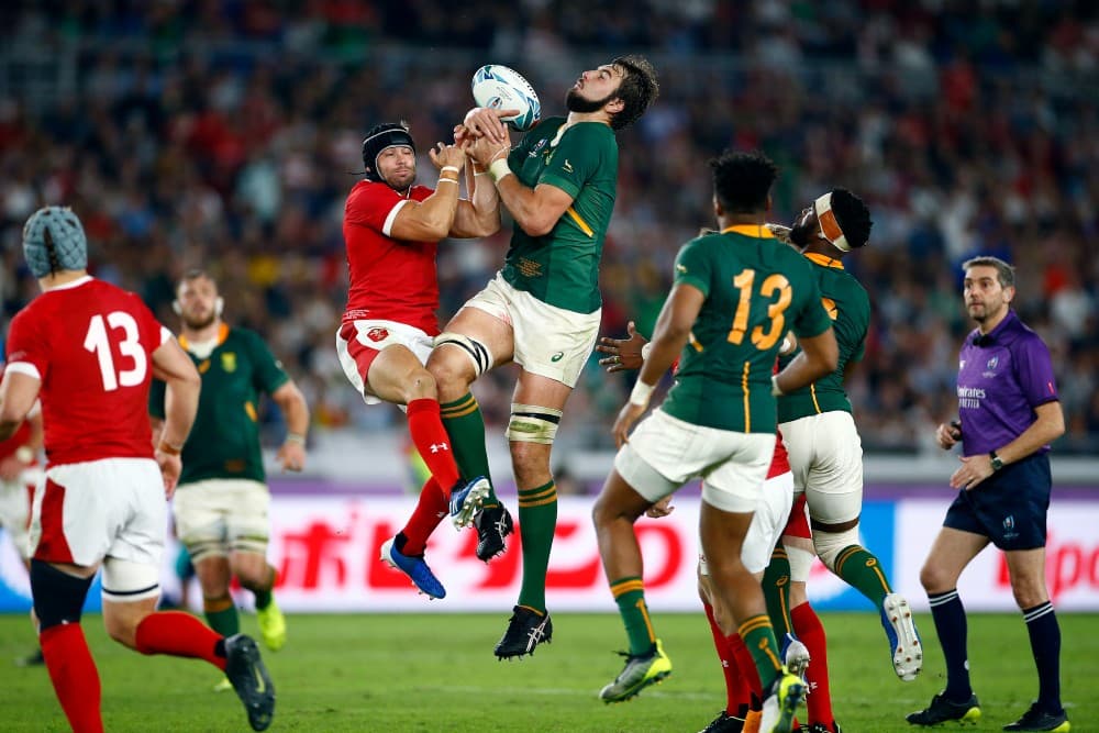 South Africa have gone into isolation after lock Lood de Jager tested positive for coronavirus. Photo: Getty Images