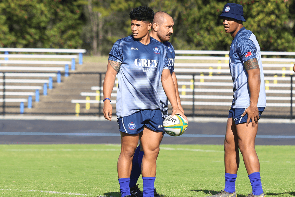 Scott Malolua training ahead of the Wallabies-Samoa clash. Photo: RUGBY.com.au