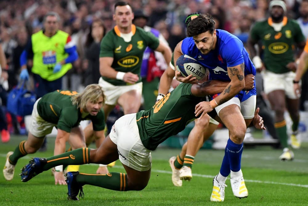 France fly-half Romain Ntamack is reportedly out of the World Cup. Photo: AFP