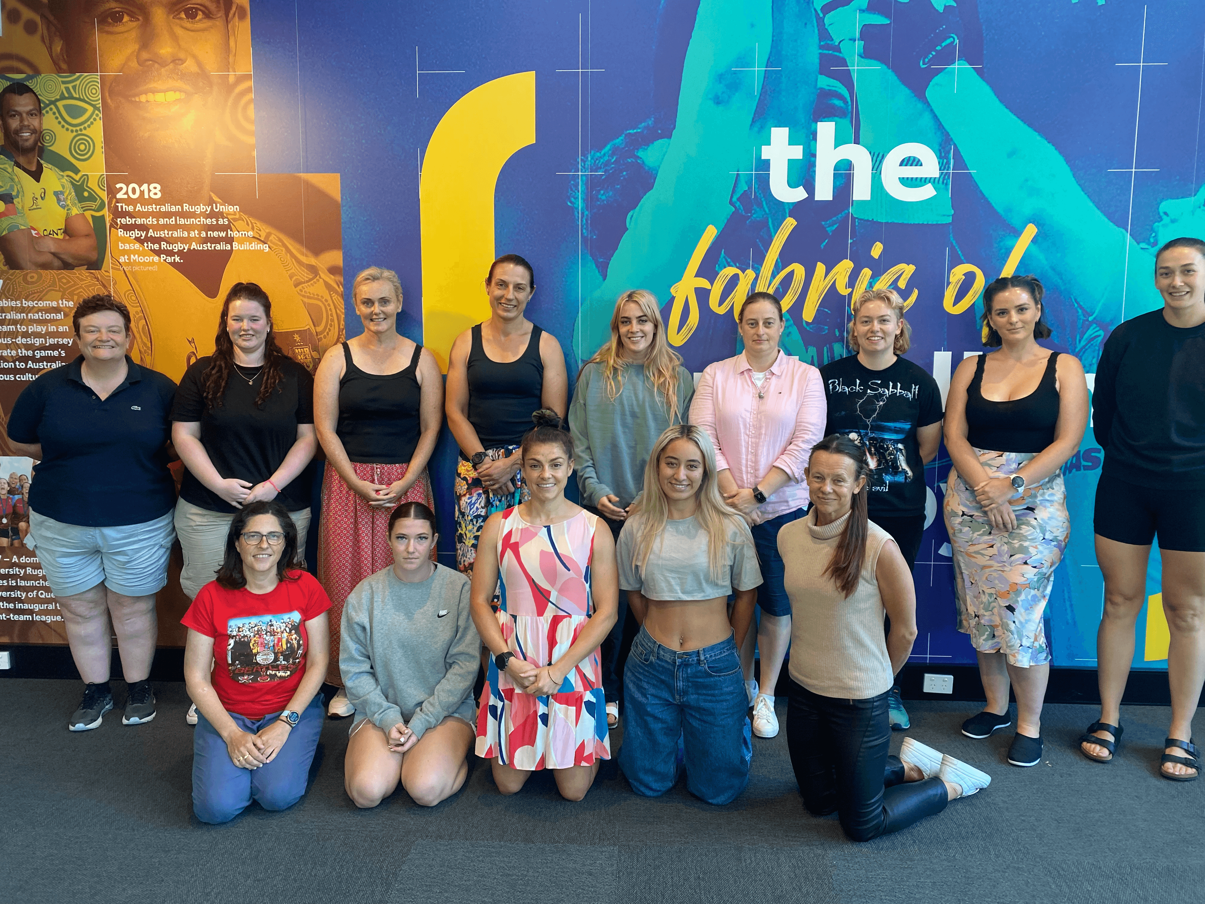 The Rugby Australia Female Match Official Leadership Program participants for 2023. Photo Supplied