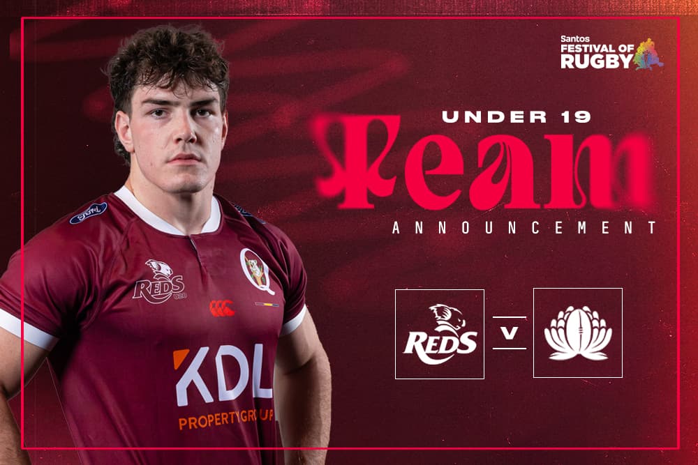 New Reds U19s captain Levi Slater...looking forward to the Santos Festival of Rugby