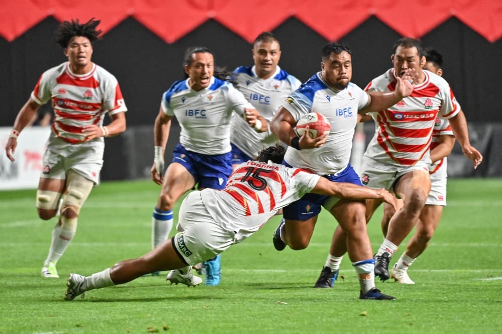 Samoa held on for victory over Japan. Photo: Getty Images