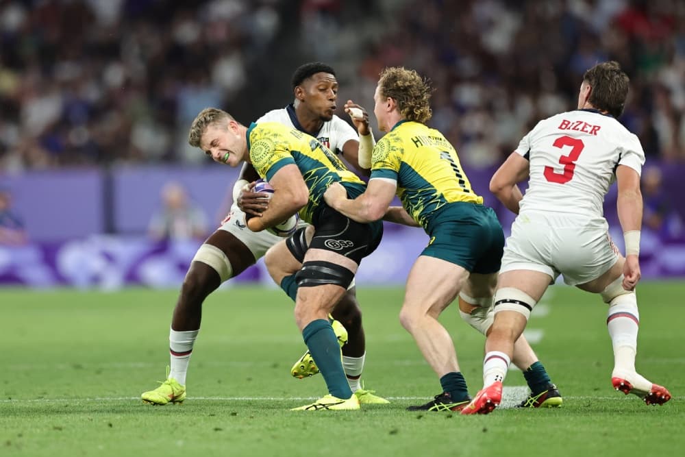 John Manenti has turned to unique inspiration to get Australia home over the USA. Photo: Getty Images