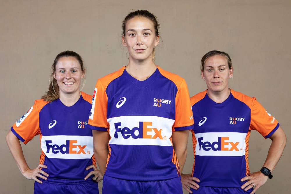Tyler Miller (middle) talks about her rise through the referee ranks