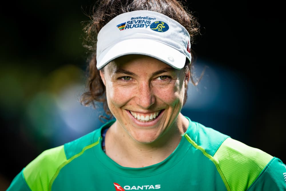 Australian women's sevens star Emilee Cherry at the Sevens World Cup. Photo: RUGBY.com.au/Stuart Walmsley