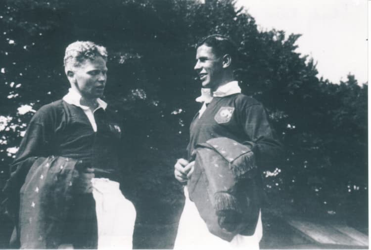Wallaby portrait Andrew Barr (left) and Stanley Bisset