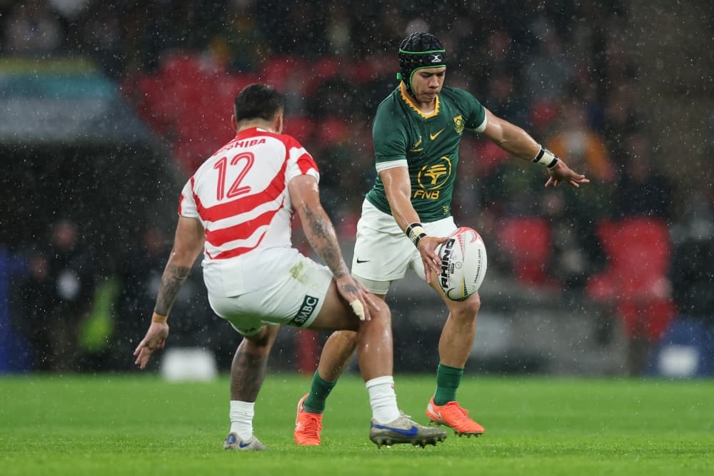 Cheslin Kolbe brings up 50 games for South Africa against England. Photo: Getty Images