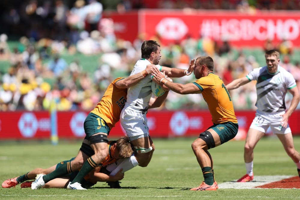 Ireland were too strong for Australia, with both advancing to the quarter-finals. Photo: Getty Images