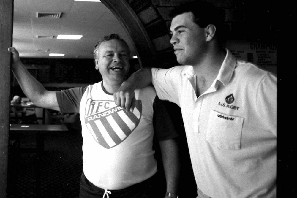 A very young Michael Cheika and Jeff Sayle. Photo: Randwick Rugby