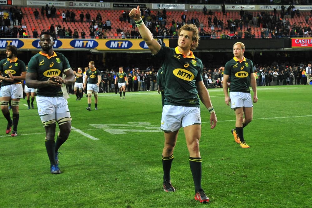 Andries Coetzee and the Springboks have been one of international rugby's biggest improvers in 2017. Photo: Getty Images