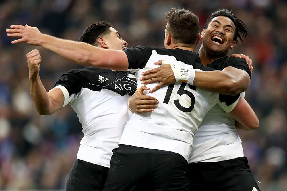 Israel Dagg got the show started for the All Blacks at the Stade de France. Photo: Getty Images