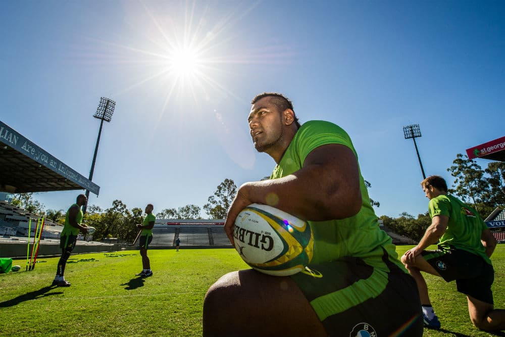 The Panasonic Wild Knights have signed Taqele Naiyaravoro for the 2016-17 Japanese season. Photo: ARU Media/Stu Walmsley
