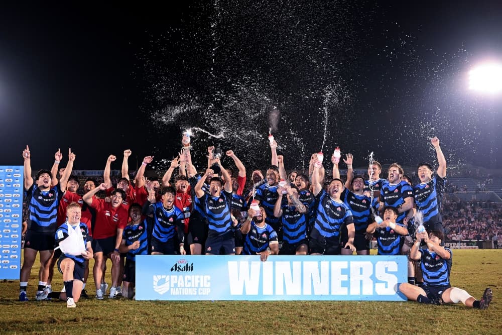 Japan defied the rankings to claim the Pacific Nations Cup with victory over Fiji. Photo: World Rugby