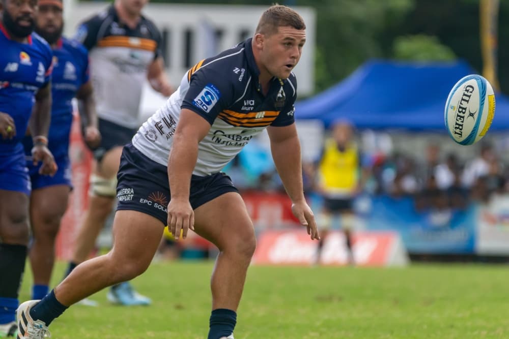 Black Schoupp will test himself against former scrum coach Dan Palmer. Photo: Getty Images