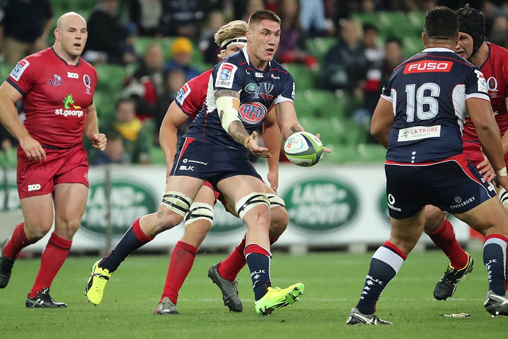Sean McMahon got through his comeback game for the Melbourne Rebels unscathed. Photo: Getty Images