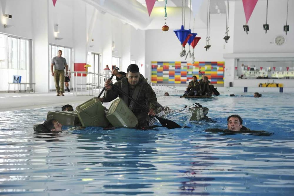 The Reds are put through their paces at the Enoggera Barracks. Photo: Department of Defence/Anna-Lise Brink